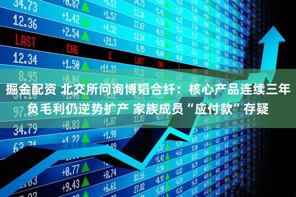 掘金配资 北交所问询博韬合纤：核心产品连续三年负毛利仍逆势扩产 家族成员“应付款”存疑