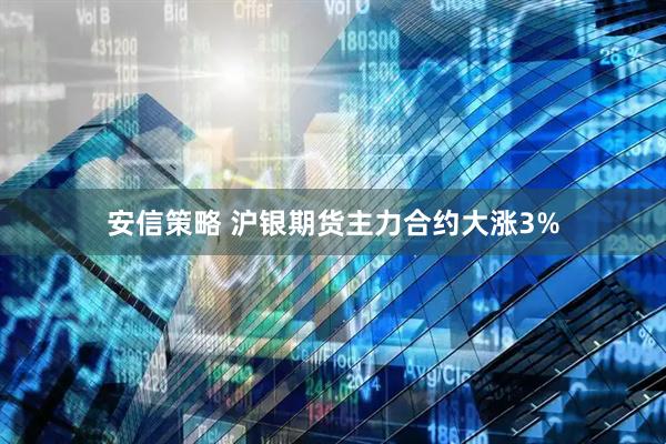 安信策略 沪银期货主力合约大涨3%